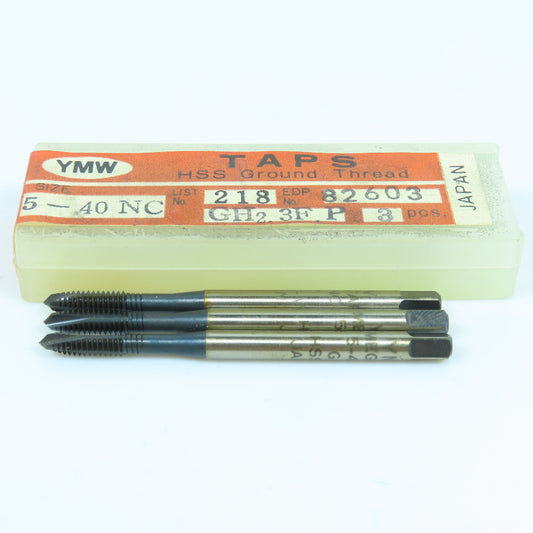 YMW 82603 5-40 Spiral Point Plug Tap 3 Flute GH2 Lot of 3