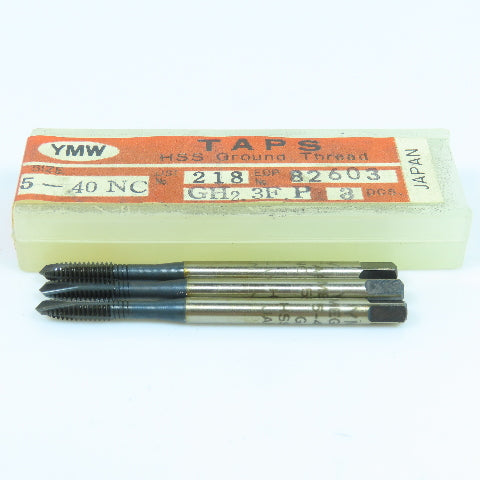 YMW 82603 5-40 Spiral Point Plug Tap 3 Flute GH2 Lot of 3