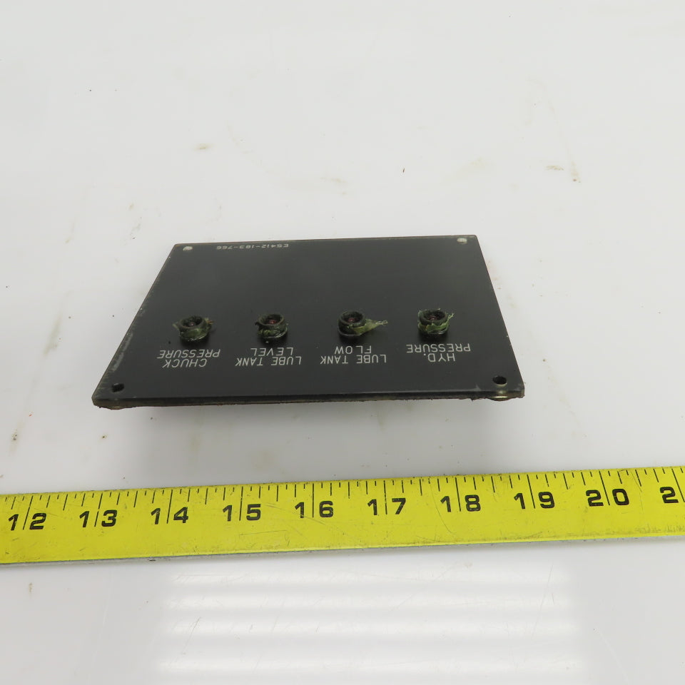 Okuma E5412-183-766 HYD./Lube Pressure Monitor Alert Board From A Model LU 15