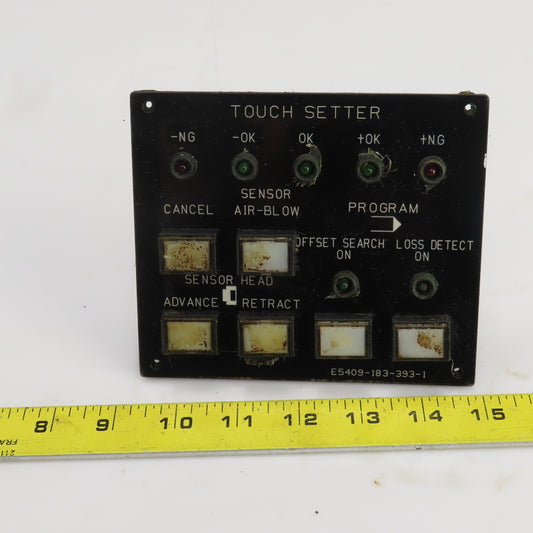 Okuma E5409-183-393-1 LU15 CNC Lathe Manual Touch Setter Control Panel