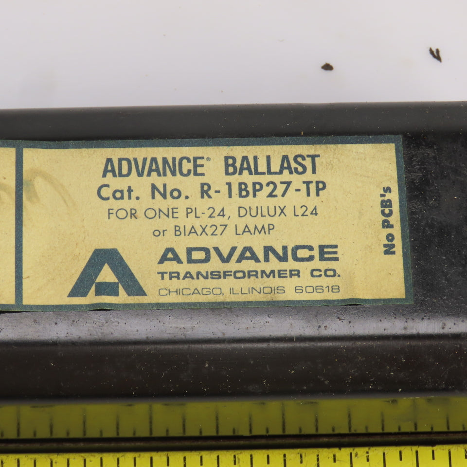 Advance Transformer R-1BP27-TP Advance Ballast 120V 60HZ 0.28A Class P Type 1