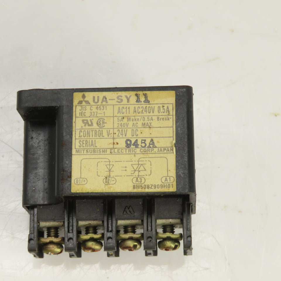Mitsubishi UA-SY11 DC Interface Module 24VDC5A Make/0.5A Break 240VAC Max