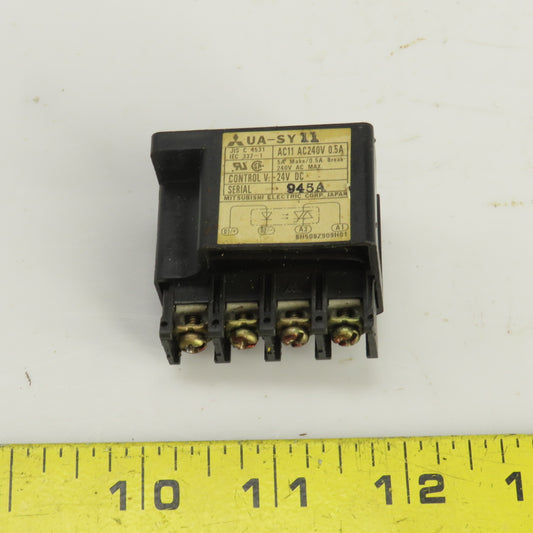 Mitsubishi UA-SY11 DC Interface Module 24VDC5A Make/0.5A Break 240VAC Max