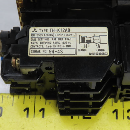 Mitsubishi SD-M11 24VDC Contactor W/TH-K12AB Thermal Overload Relay 1-1.6A