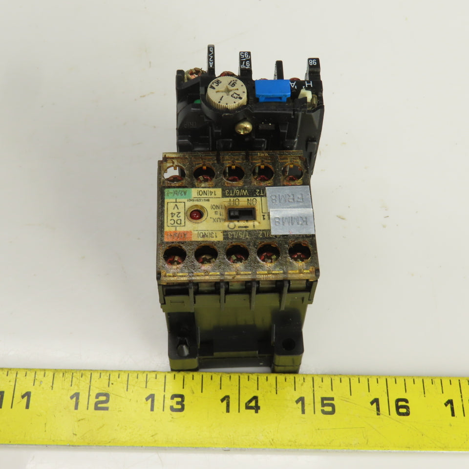 Mitsubishi SD-M11 24VDC Contactor W/TH-K12AB Thermal Overload Relay 1-1.6A
