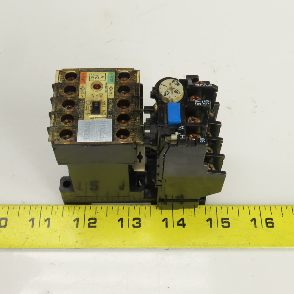 Mitsubishi SD-M11 24VDC Contactor W/TH-K12AB Thermal Overload Relay 1-1.6A