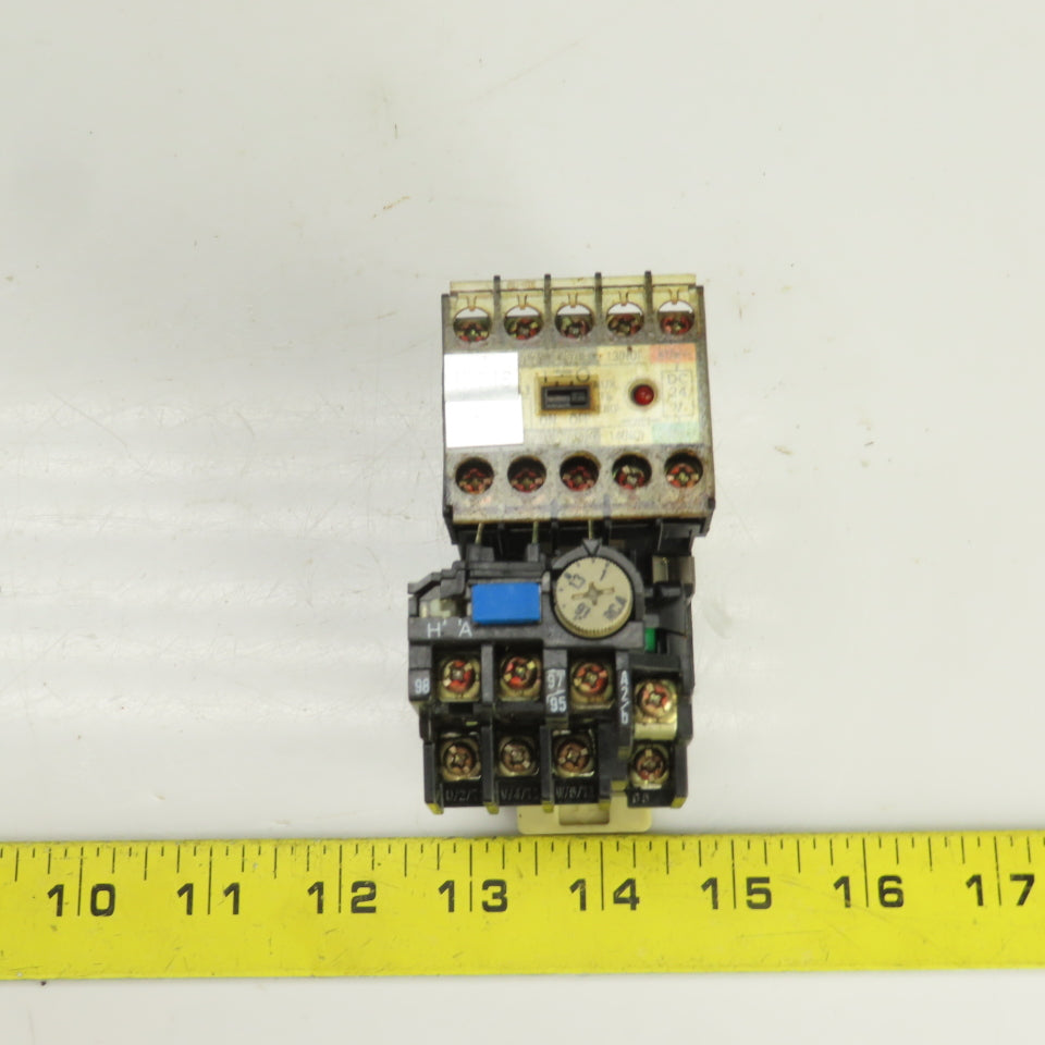 Mitsubishi SD-M11 24VDC Contactor W/TH-K12AB Thermal Overload Relay 1-1.6A