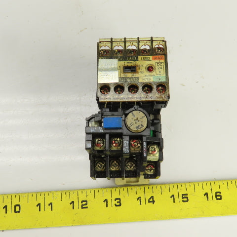 Mitsubishi SD-M11 24VDC Contactor W/TH-K12AB Thermal Overload Relay 7-11A