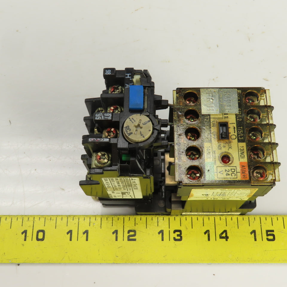 Mitsubishi SD-M11 24VDC Contactor W/TH-K12AB Thermal Overload Relay 7-11A