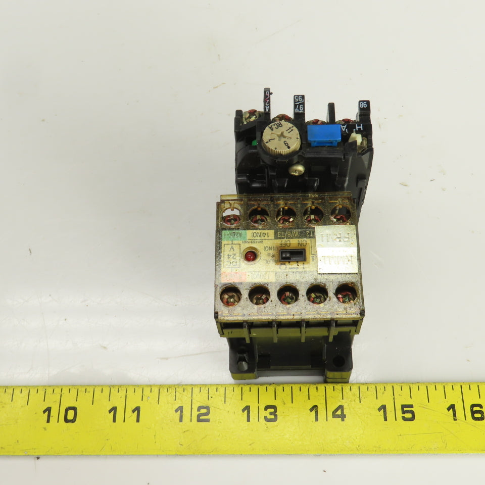 Mitsubishi SD-M11 24VDC Contactor W/TH-K12AB Thermal Overload Relay 7-11A
