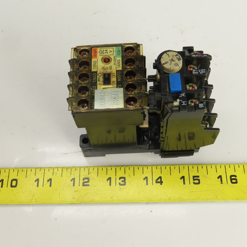 Mitsubishi SD-M11 24VDC Contactor W/TH-K12AB Thermal Overload Relay 7-11A