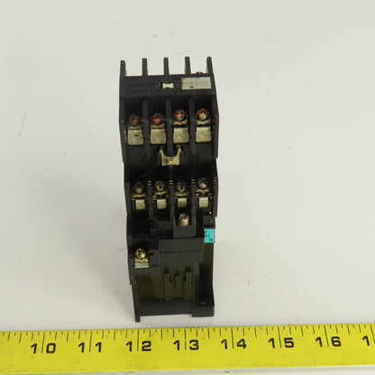 Mitsubishi SRD-K4 Magnetic Contactor 110-220V W/SRD-K8/UA-AX4 Auxiliary Contact