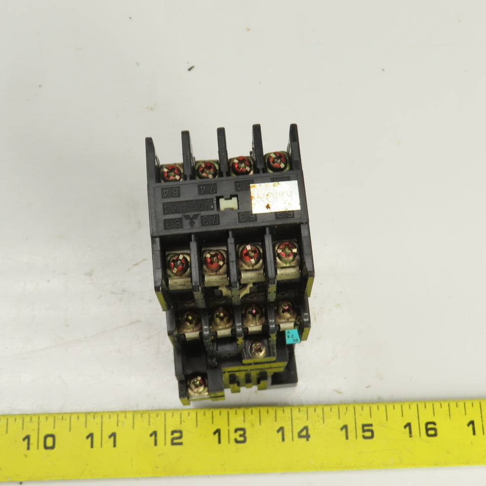 Mitsubishi SRD-K4 Magnetic Contactor 110-220V W/SRD-K8/UA-AX4 Auxiliary Contact
