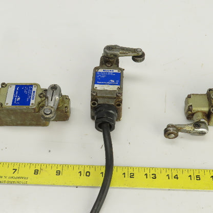 Honeywell 1LSI-J Micro Rocker Arm Limit Switch 125-480VAC 10A Lot Of 3