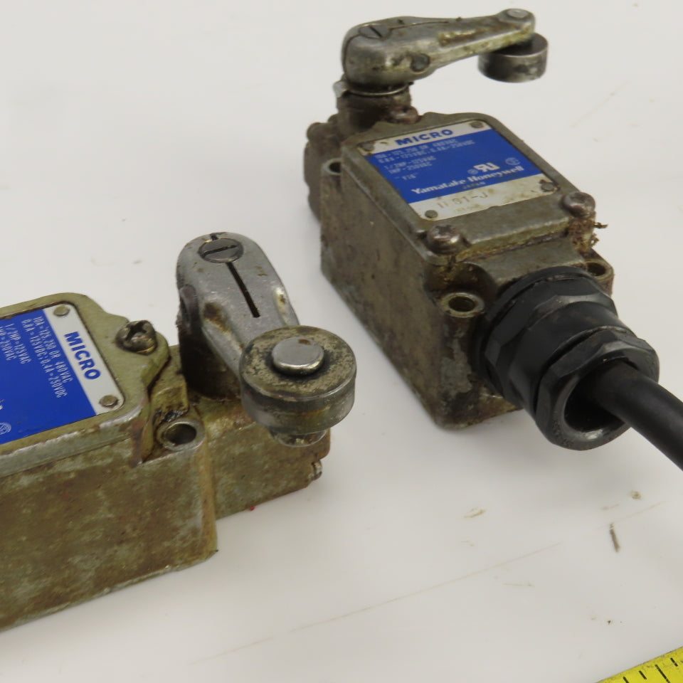Honeywell 1LSI-J Micro Rocker Arm Limit Switch 125-480VAC 10A Lot Of 3