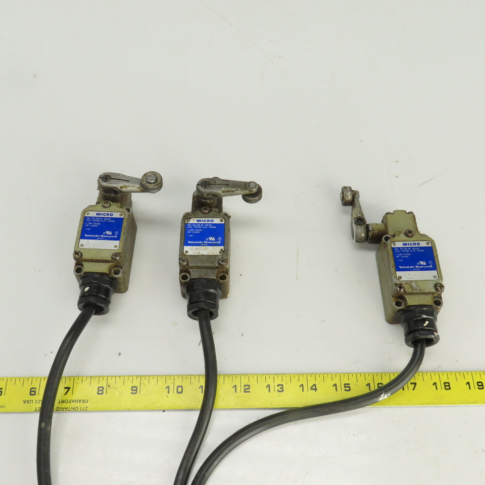 Honeywell 1LSI-J Micro Rocker Arm Limit Switch 125-480VAC 10A Lot Of 3