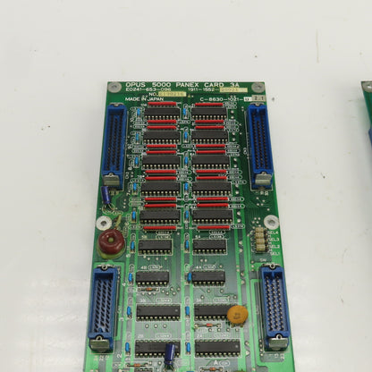 Okuma E0241-653-096/E0241-653-095 OPUS 5000 Panex Card 3A / 2A Lot Of 2