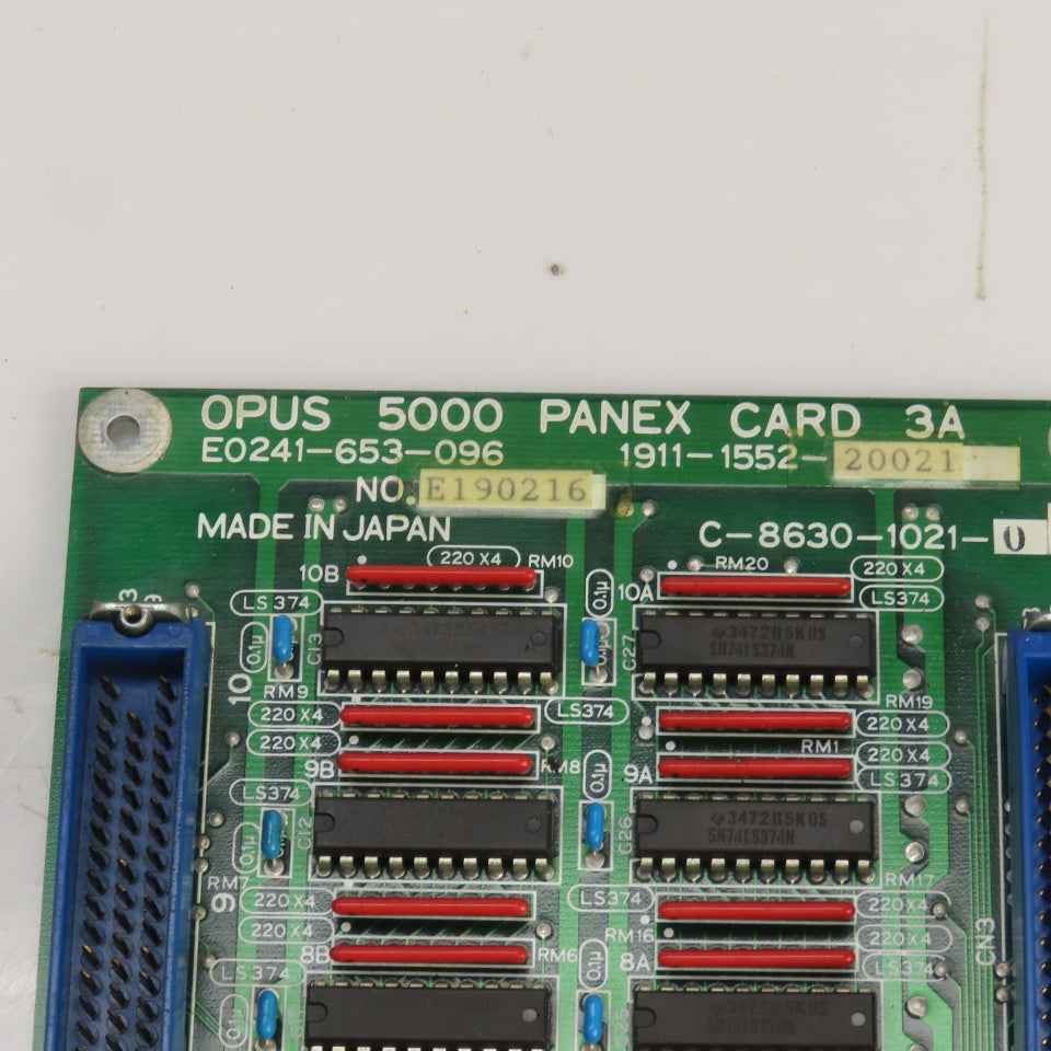 Okuma E0241-653-096/E0241-653-095 OPUS 5000 Panex Card 3A / 2A Lot Of 2