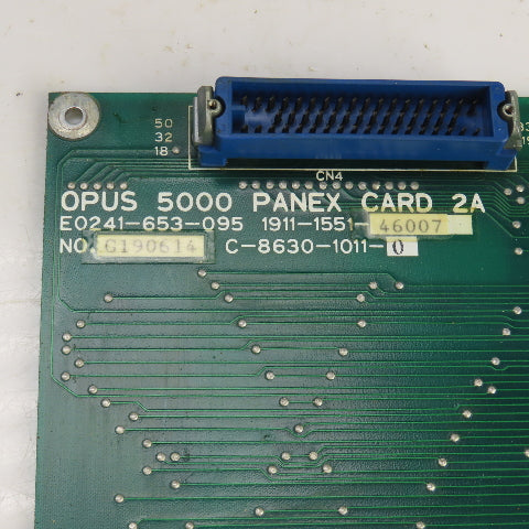 Okuma E0241-653-096/E0241-653-095 OPUS 5000 Panex Card 3A / 2A Lot Of 2