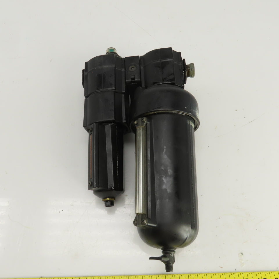 Norgren Excelon F74H-4AD-AD0 / L74M-4AP-QDN Pneumatic Lubricator/Filter 1/2" NPT
