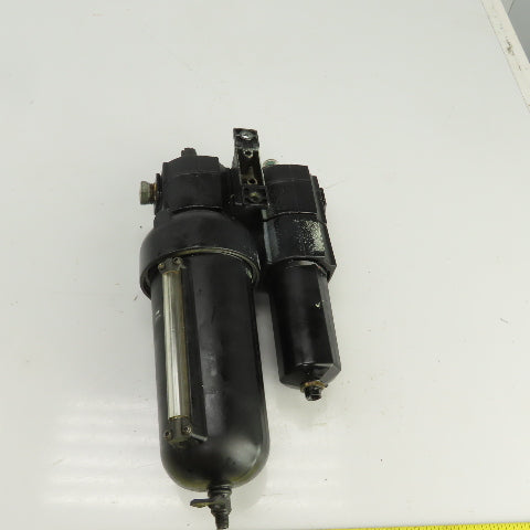 Norgren Excelon F74H-4AD-AD0 / L74M-4AP-QDN Pneumatic Lubricator/Filter 1/2" NPT
