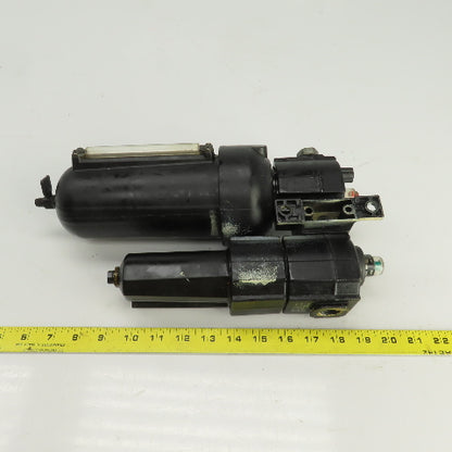Norgren Excelon F74H-4AD-AD0 / L74M-4AP-QDN Pneumatic Lubricator/Filter 1/2" NPT
