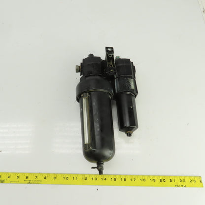 Norgren Excelon F74H-4AD-AD0 / L74M-4AP-QDN Pneumatic Lubricator/Filter 1/2" NPT