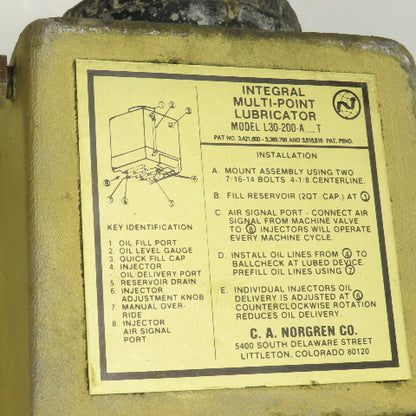 Norgren L30-200-A_T Integral Multi-Point Lubricator