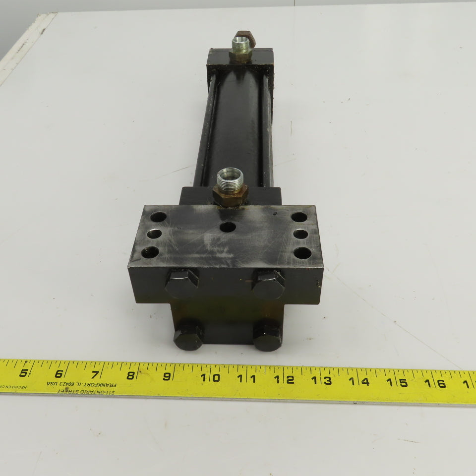 Double Acting Hydraulic Cylinder 7-3/4" Stroke 1" Rod 1-1/2" Bore Block Mount