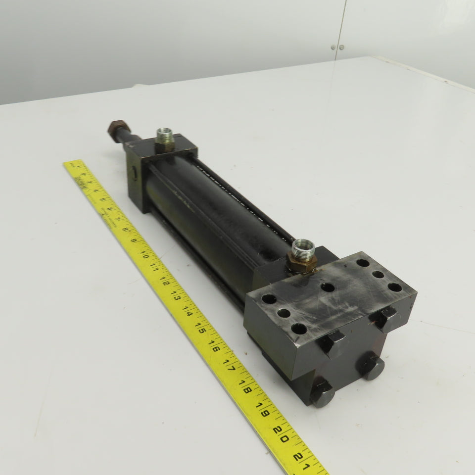 Double Acting Hydraulic Cylinder 7-3/4" Stroke 1" Rod 1-1/2" Bore Block Mount