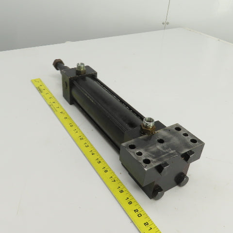 Double Acting Hydraulic Cylinder 7-3/4" Stroke 1" Rod 1-1/2" Bore Block Mount