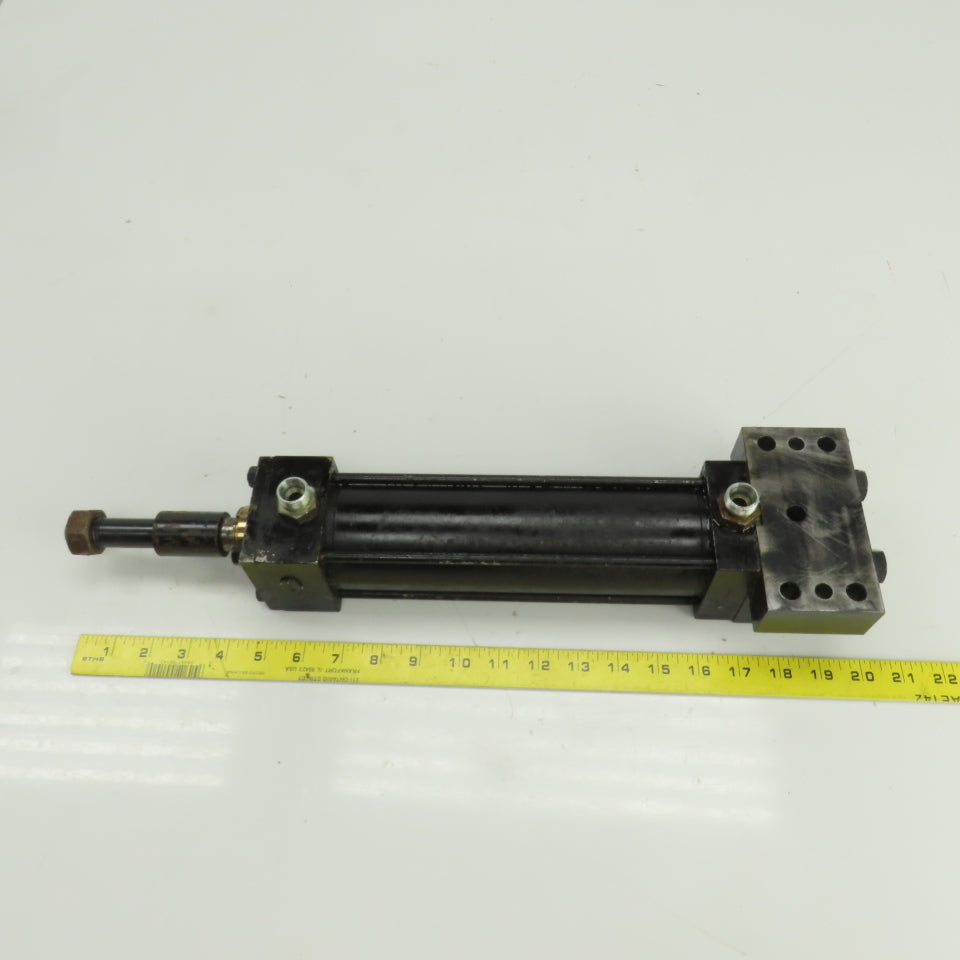 Double Acting Hydraulic Cylinder 7-3/4" Stroke 1" Rod 1-1/2" Bore Block Mount