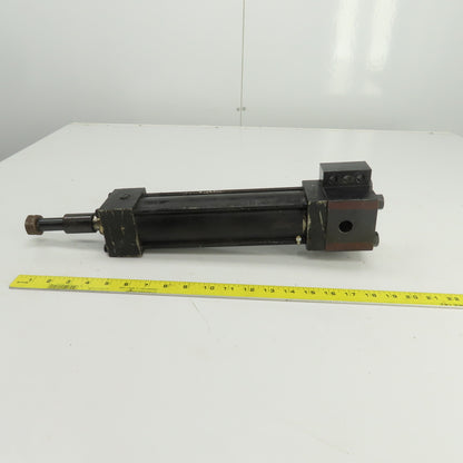 Double Acting Hydraulic Cylinder 7-3/4" Stroke 1" Rod 1-1/2" Bore Block Mount