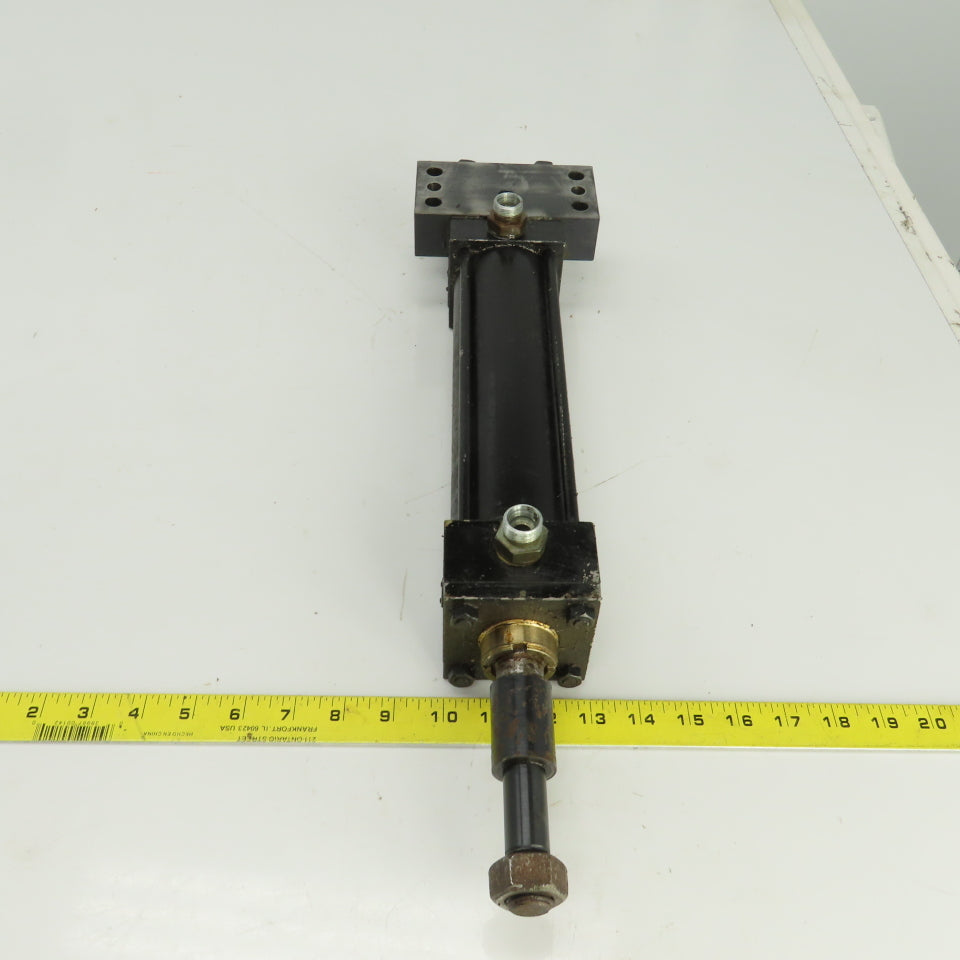 Double Acting Hydraulic Cylinder 7-3/4" Stroke 1" Rod 1-1/2" Bore Block Mount