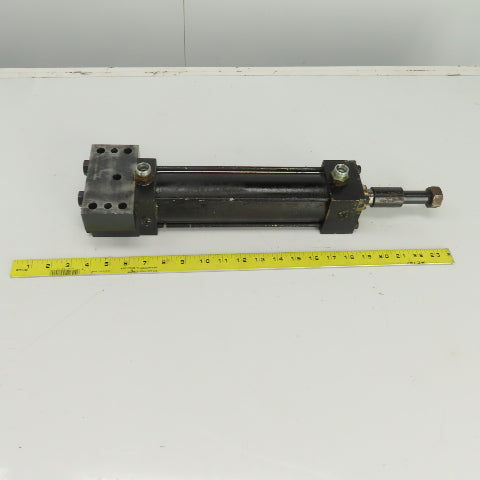 Double Acting Hydraulic Cylinder 7-3/4" Stroke 1" Rod 1-1/2" Bore Block Mount