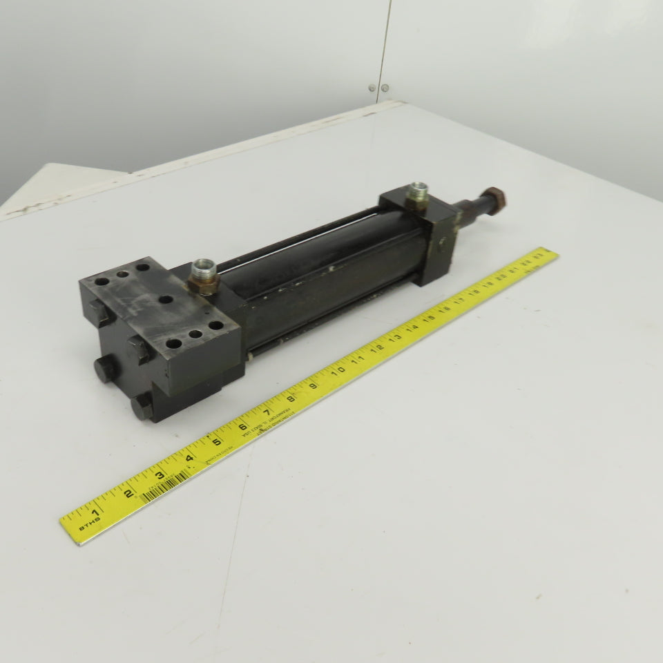 Double Acting Hydraulic Cylinder 7-3/4" Stroke 1" Rod 1-1/2" Bore Block Mount