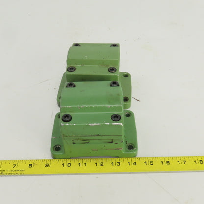 2-1/8" ID Pipe Clamping/Mounting Fixture 5-1/2" x 3-3/4" Base Lot Of 2