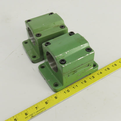2-1/8" ID Pipe Clamping/Mounting Fixture 5-1/2" x 3-3/4" Base Lot Of 2