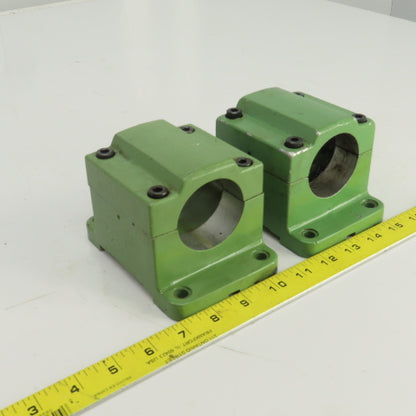 2-1/8" ID Pipe Clamping/Mounting Fixture 5-1/2" x 3-3/4" Base Lot Of 2