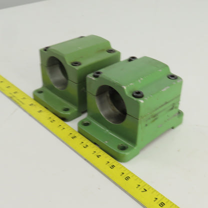 2-1/8" ID Pipe Clamping/Mounting Fixture 5-1/2" x 3-3/4" Base Lot Of 2