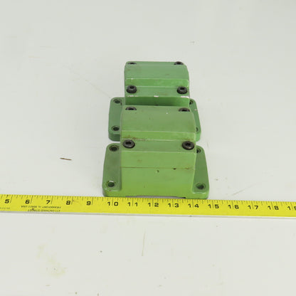2-1/8" ID Pipe Clamping/Mounting Fixture 5-1/2" x 3-3/4" Base Lot Of 2