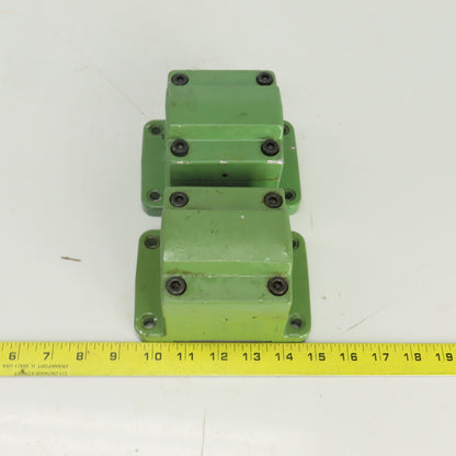 2-1/8" ID Pipe Clamping/Mounting Fixture 5-1/2" x 3-3/4" Base Lot Of 2