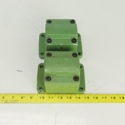 2-1/8" ID Pipe Clamping/Mounting Fixture 5-1/2" x 3-3/4" Base Lot Of 2