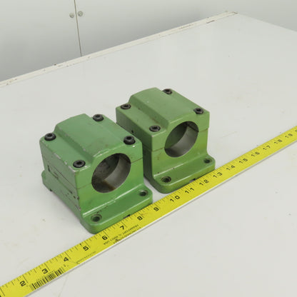 2-1/8" ID Pipe Clamping/Mounting Fixture 5-1/2" x 3-3/4" Base Lot Of 2