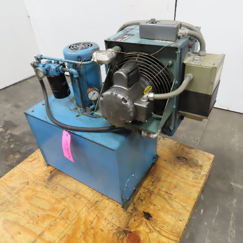 Vickers TK25VP 3Hp 3Ph 208-230/460V Hydraulic Power Unit & Heat Exchanger 30 Gal
