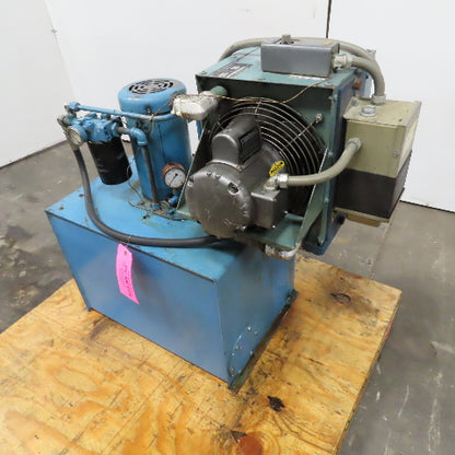 Vickers TK25VP 3Hp 3Ph 208-230/460V Hydraulic Power Unit & Heat Exchanger 30 Gal