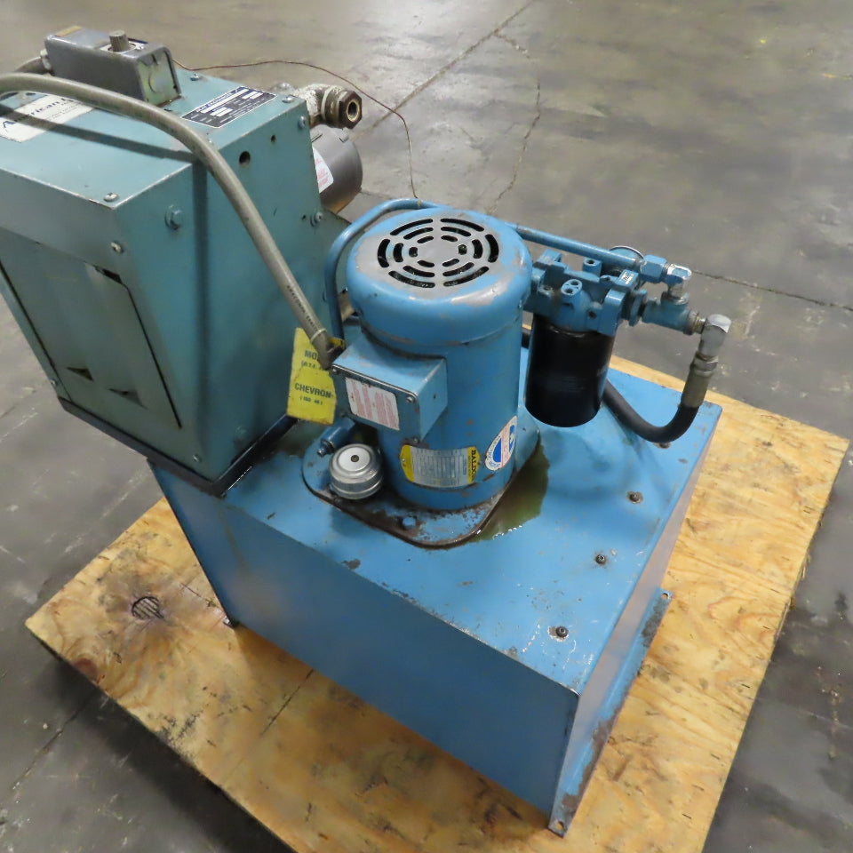 Vickers TK25VP 3Hp 3Ph 208-230/460V Hydraulic Power Unit & Heat Exchanger 30 Gal