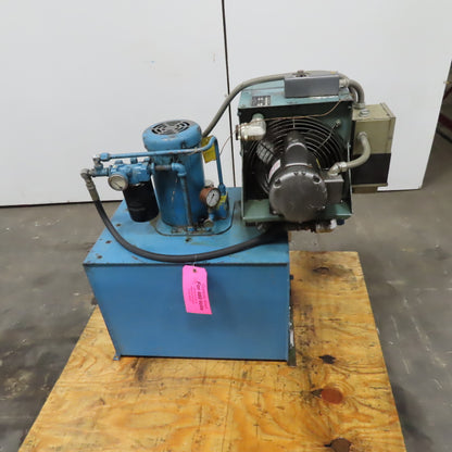 Vickers TK25VP 3Hp 3Ph 208-230/460V Hydraulic Power Unit & Heat Exchanger 30 Gal