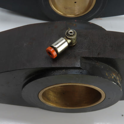 13-5/8" OAL Steering Guiding Pivot Arm 60mm Cooled Brass Bushing Lot Of 2