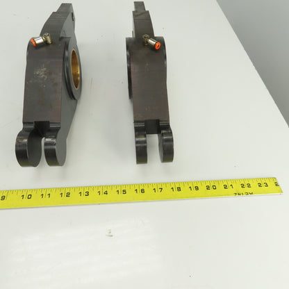 13-5/8" OAL Steering Guiding Pivot Arm 60mm Cooled Brass Bushing Lot Of 2